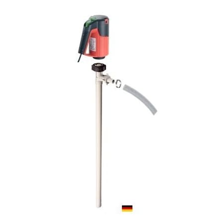 Flux Electric Operated Drum Pump, Drum Pump Tube, Polypropylene, 39" Long, Electric Motor, 120V, 60Hz, 1ph 24-ZORO0107